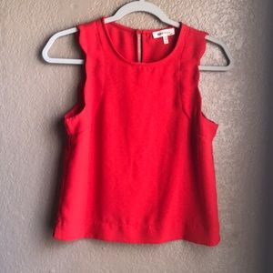 Red Sleeveless Top